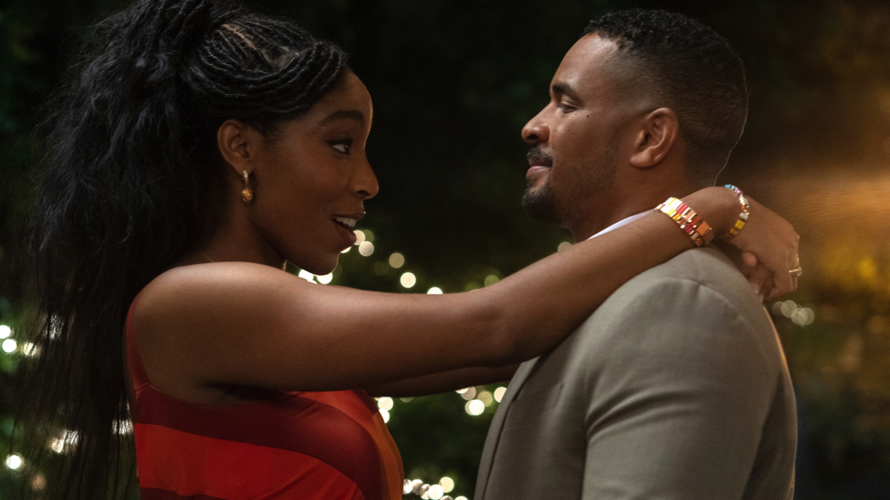 Jessica Williams and Damon Wayans Jr. in ‘Shrinking’ Season 3, premiering January 28, 2026 on Apple TV.