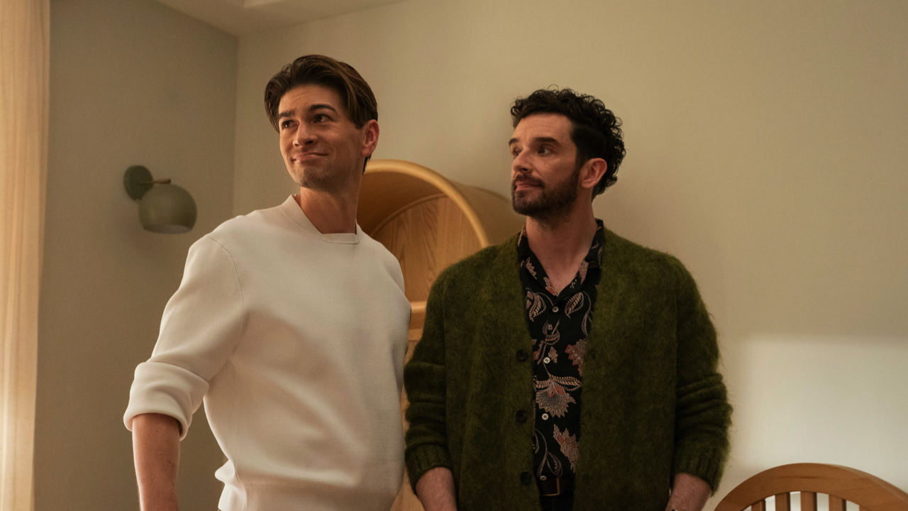 Devin Kawaoka and Michael Urie in ‘Shrinking’ Season 3, premiering January 28, 2026 on Apple TV.