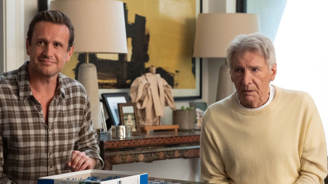 Jason Segel and Harrison Ford in ‘Shrinking’ Season 3, premiering January 28, 2026 on Apple TV.