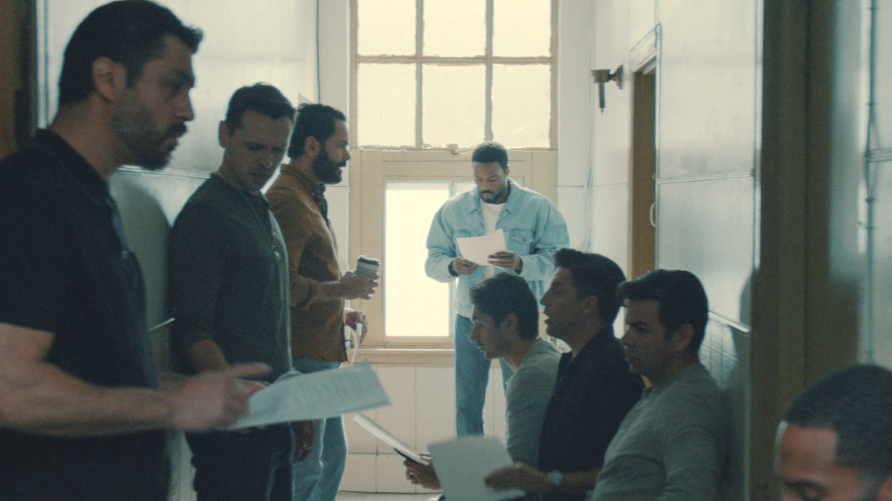 (Center) Simon Williams/Wonder Man (Yahya Adbul-Mateen II) in Marvel Television's 'Wonder Man', exclusively on Disney+. Photo courtesy of Marvel Television. © 2025 MARVEL.