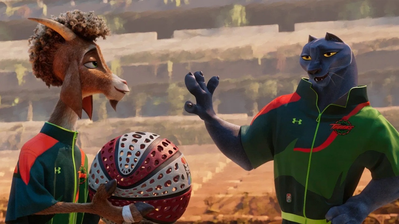 Will (Caleb McLaughlin) and Jett (Gabrielle Union) in Columbia Pictures and Sony Picture Animation’s 'GOAT'. Photo: Sony Pictures Animation. © 2025 CTMG, Inc. All Rights Reserved.