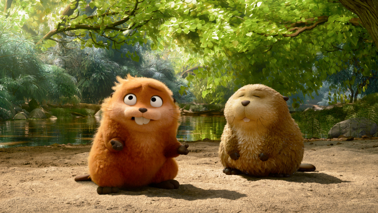 (L to R) Mabel and Loaf in Pixar's 'Hoppers'. Photo courtesy of Pixar. © 2025 Disney/Pixar. All Rights Reserved.