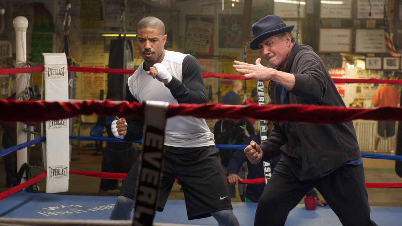 (L to R) Michael B. Jordan and Sylvester Stallone in 'Creed'. Photo: Metro-Goldwyn-Mayer Pictures.