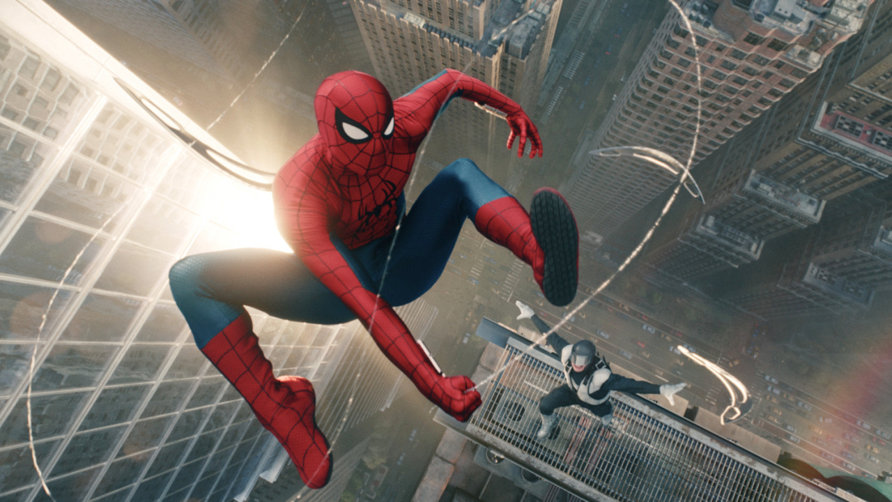 (L to R) Spider-Man and Boomerang in Columbia Pictures 'Spider-Man: Brand New Day'. Copyright: ©2026 CTMG. All Rights Reserved. Photo By Sony Pictures.