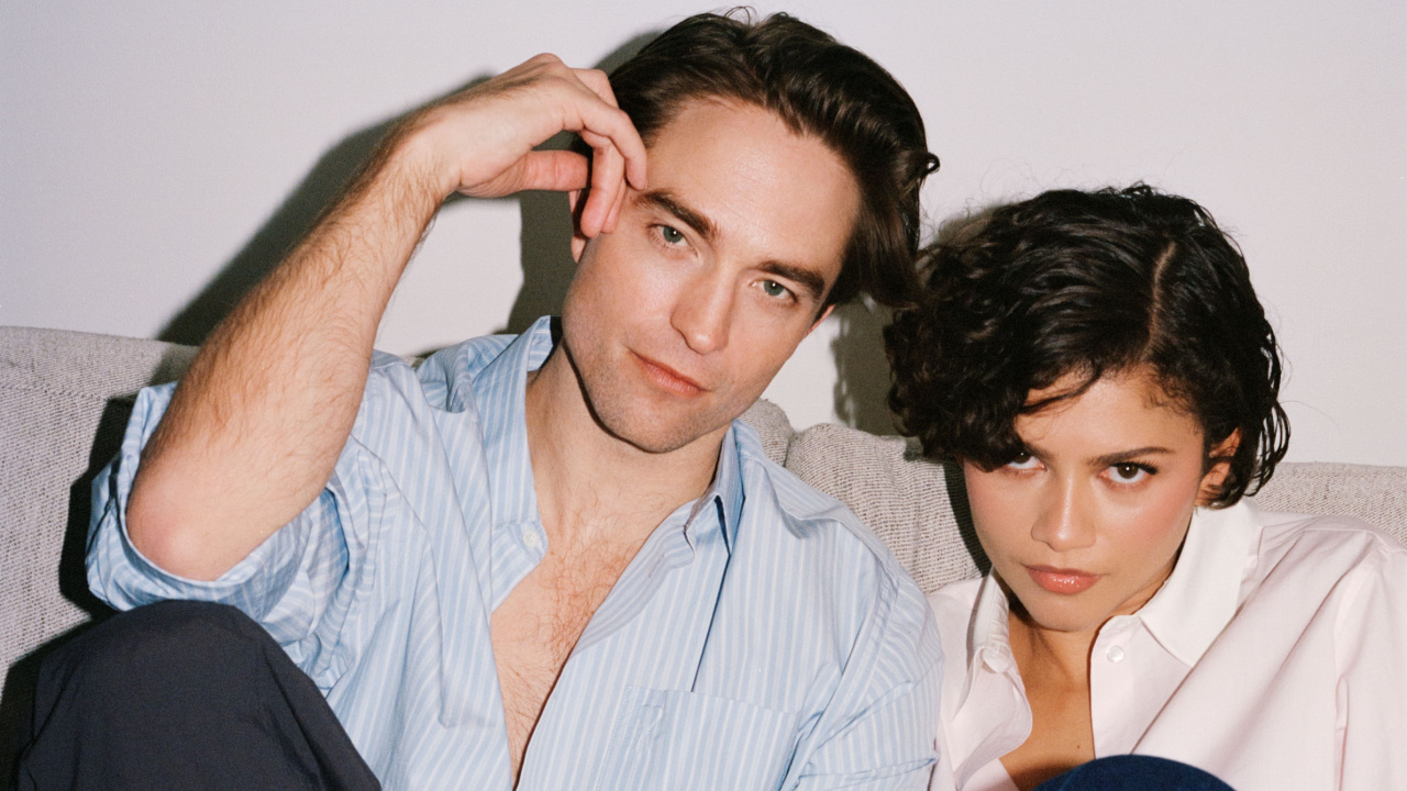 (Слева направо) Роберт Паттинсон и Зендая в «Драме». Фото: А24.