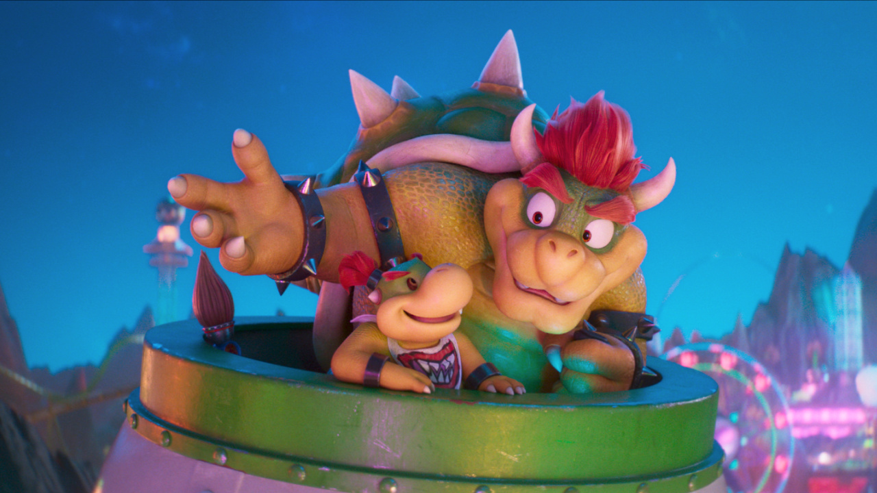 (L to R) Bowser Junior and Bowser in Nintendo and Illumination’s 'The Super Mario Galaxy Movie', directed by Aaron Horvath and Michael Jelenic.