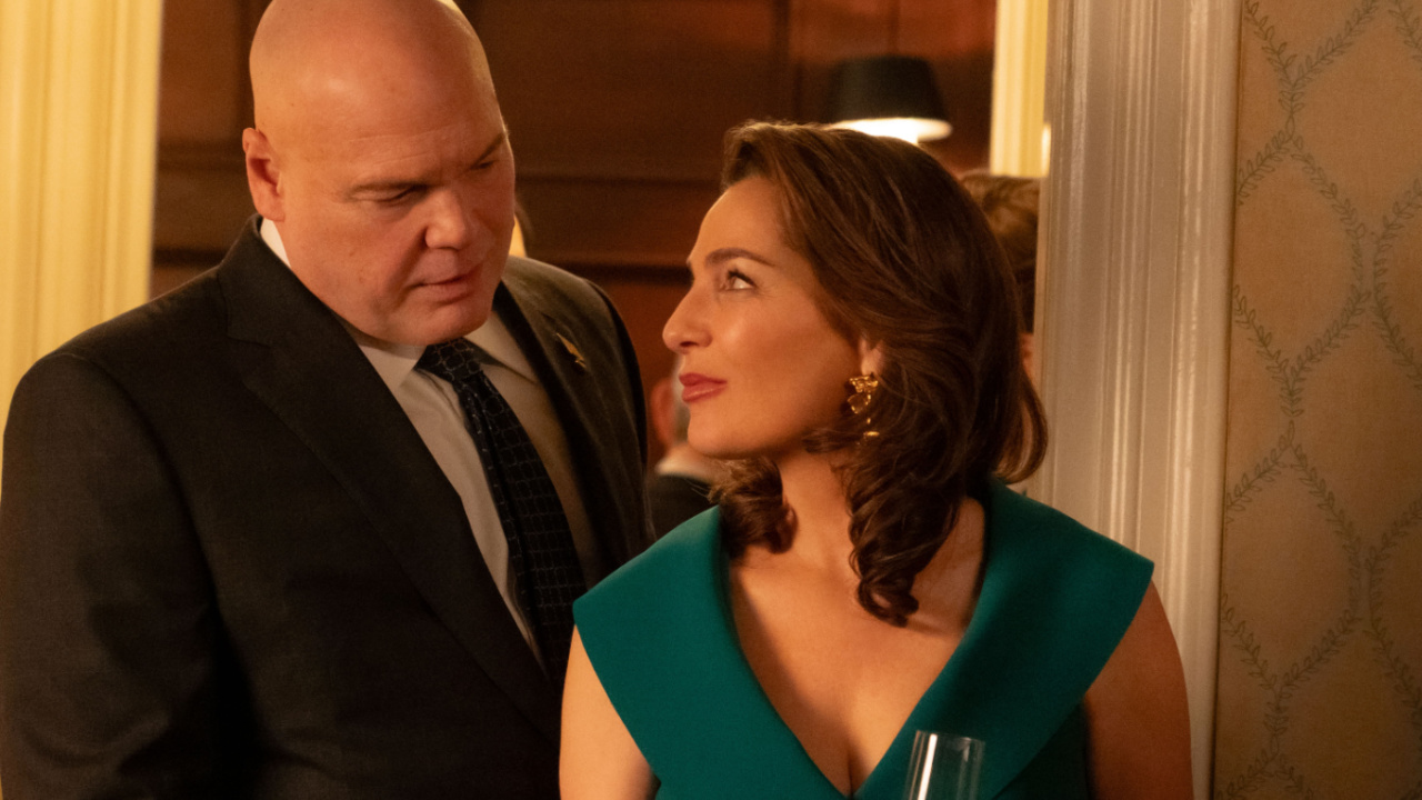 (L to R) Wilson Fisk / Kingpin (Vincent D’Onofrio) and Vanessa Fisk (Ayelet Zurer) in Marvel Television's 'Daredevil: Born Again' Season 2, exclusively on Disney+. Photo by Jojo Whilden. © 2026 MARVEL.