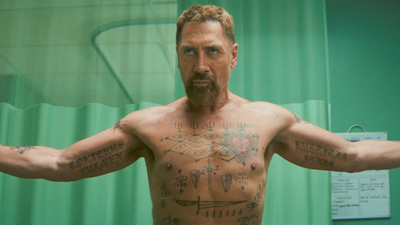 Хавьер Бардем в фильме «Мыс страха», премьера которого состоится 5 июня 2026 года на Apple TV.
