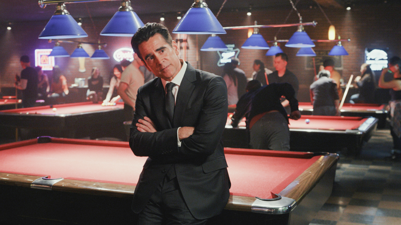 Colin Farrell in 'Sugar' season 2, premiering June 19, 2026 on Apple TV.