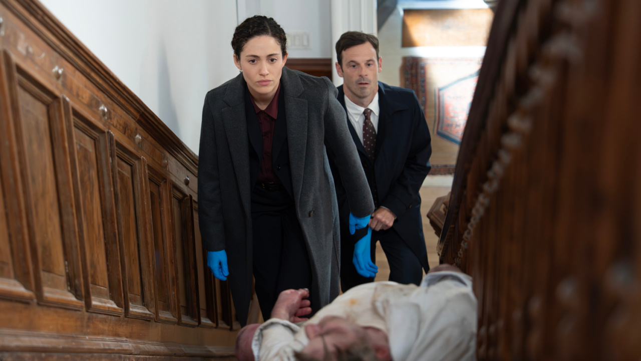 (L to R) Emmy Rossum and Scoot McNairy star in 'Furious'. Photo: Hulu.