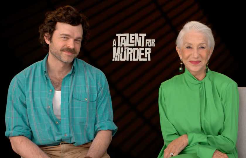Helen Mirren and Alden Ehrenreich Talk Thriller 'A Talent for Murder'