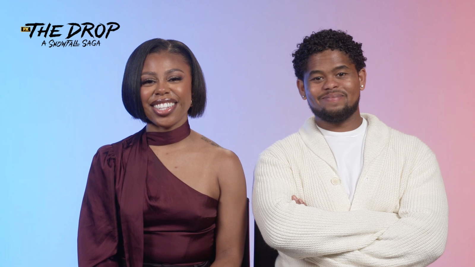 (L to R) Gail Bean and Isaiah John star in 'The Drop: A Snowfall Saga'.
